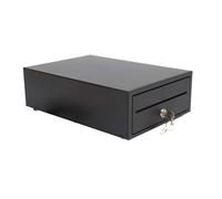 HER-208 Cassetto rendiresto compatto nero per registratori di cassa A4 30x21cm