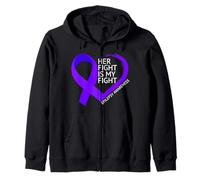 Her Fight Is My Fight Epilepsy Awareness Month 2026 Felpa con Cappuccio