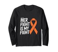 Her Fight is My Fight Funny MS Awareness dicendo Maglia a Manica