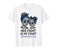 Her Fight Is My Fight Type 1 Diabetes Awareness Maglietta