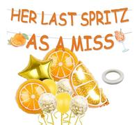 Her Last Spritz As A Miss Banner, Aperol Spritz Bridal Shower Party Decorations, Love at First Spritz Decorazioni per addio al nubilato, addio al nubilato, forniture per feste di fidanzamento, brunch