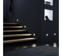 Hera Applique a LED da incasso Wall F, grigio, 1,8 W, 7,5 x 7,5 cm Hera