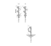 Hera Faretto LED Duo Spot 2 x 3 W, alluminio, 3.000 K Hera