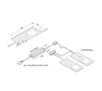 Hera Lampada LED mobili Eco-Pad F set 2x 3.000K nero 20203112302