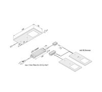 Hera Lampada LED mobili Eco-Pad F set 2x 4.000K nero 20203112303