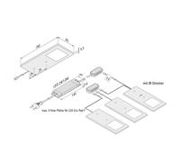 Hera Lampada LED mobili Eco-Pad F set 3x 3.000K nero 20203113302