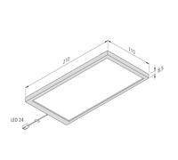 Hera Lampada LED per mobili Sky Set da 3 pezzi 4.000K acciaio inox Hera