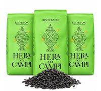 Hera nei Campi Bundle 3 kg riso, 3kg riso Ebano | Chicco Gigante Magnum, Riso Nero Aromatico, Colore Rosa in Cottura, Cottura 9-37 Minuti, Varietà Esclusive