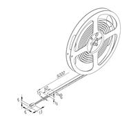 Hera Striscia LED Basic-Tape F, IP54, 2.700K, lunghezza 500cm Hera