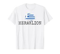 Heraklion Città Grecia Vacanze Città Ellenica Donne Uomini Giochi di parole Maglietta