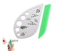 Herb Stripper,Stripper per Cucina Acciaio Inox 9 Fori,Strumento per Spogliare Erbe per Spogliare e Tagliare Vaniglia Cavolo Bietola Cavolo Timo
