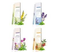 Herbal Diffuser Pen, Energy Aromatherapy Inhaler, Anxiety Pen, Natural Herbals Inhaler for Stress Relief, Sleep Support & Lung Cleansing, Pocket-Sized Energy Boosting Diffuser Pens for Women & Men