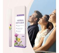 Herbal Diffuser Pen, Energy Aromatherapy Inhaler, Anxiety Pen, Natural Herbals Inhaler for Stress Relief, Sleep Support & Lung Cleansing, Pocket-Sized Energy Boosting Diffuser Pens for Women & Men