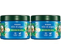 Herbal Essences Maschera per Capelli con Olio d'Argan, Ripara Capelli Danneggiati, No Siliconi 300ml (Confezione da 2)