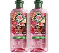 Herbal Essences Shampoo al profumo di rosa, 350 ml, dai capelli opachi ai capelli lucidi, con essenza di rosa, ingredienti di origine naturale, vegano, senza siliconi (Confezione da 2)