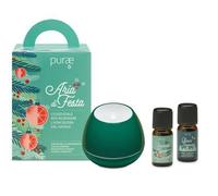 Herbal Products PURAE KIT ARIA DI FESTA DIFFUSORE ULTRASUONI BOSCO VERDE + SINERGIE 5 ML