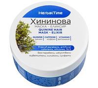 Herbal Time Maschera per Capelli al Chinino | Maschera per Capelli | Trattamento di Caduta dei Capelli | Maschera Senza Solfati, Senza Parabeni e Senza Siliconi | Capelli Vivi e Lucenti | 200ml