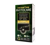 Herbal Time Tinta Permanente Phytocare Colore Cioccolato Fondente 1N | Senza Ammoniaca e Parabeni | Tintura Capelli Professionale Naturale | Kit Tinture per Capelli | Nutri e Proteggi i tuoi Capelli