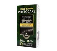 Herbal Time Tinta Permanente Phytocare | Senza Ammoniaca, Senza Parabeni | Tintura per Capelli Professionale Naturale | Kit Tinture per Capelli | Nutri e Proteggi i tuoi Capelli | Colore Nero 3N