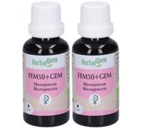Herbalgem Fem50+Gem Menopausa Concentrato di Gemme Fresche Gocce 2x30