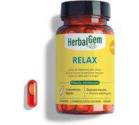 Herbalgem Gemmocaps Relax Integratore per Stress e Affaticamento Mentale 30 Capsule
