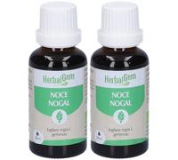 Herbalgem Noce Gemme Concentrato di Gemme Fresche Gocce 2x30 ml Soluzi