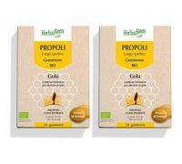 Herbalgem Propoli Largo Spettro Gommose BIO per la Gola al Limone 2x38