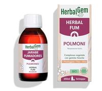 HerbalGem Sciroppo per Fumatori Comfort Respiratorio 250 ml | Con nocciolo, rovo, eucalipto e altea per il benessere dei polmoni. Formula tradizionale bio.