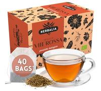 HERBALIA - Tisana alla Vite Rossa, 40 Bustine Senza Punti Metallici, 40 gr. di Vite Rossa per Infusi e Tisane