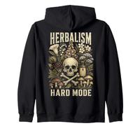 Herbalism Hard Mode Poison Plant Humor Funny Botanical Felpa con Cappuccio