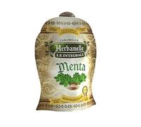 HERBAMELLE LE INTEGRALI al Gusto Menta - Pregiate Caramelle con Cuore di MENTA nate da antica ricetta Erboristica (Box da 5 bustine da 75g).