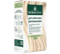 Herbatint Gel Colorante Permanente per Capelli 10N Biondo Platino - 170 ml | Senza Ammoniaca, 100% Copertura Capelli Bianchi | per Pelli Sensibili, con 8 Estratti Naturali Bio