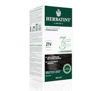 Herbatint Gel Colorante Permanente 3dosi - 300ml, 2N Bruno, Senza Ammoniaca, per Pelli Sensibili, 100% Copertura Capelli Bianchi, con 8 Estratti Naturali Bio