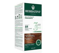 Herbatint Tintura per Capelli Gel Permanente 3 Dosi 8R Biondo Chiaro Ramato 300 ml
