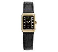 Herbelin Montre femme Art Deco Fond noir et diamants