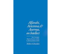 Herbert A. David Alfarabi, Avicenna, and Averroes, on Intell (Copertina rigida)