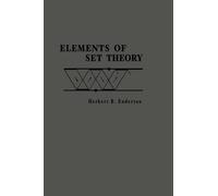 Herbert B. Enderton Elements of Set Theory (Copertina rigida)