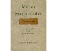 Herbert Davidson Moses Maimonides (Copertina rigida)