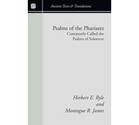 Herbert Edward Ryle Mon Psalms of the Pharisees, Commonly Called the (Tascabile)