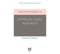 Herbert M. Kritzer Advanced Introduction to Empirical Legal Research (Tascabile)