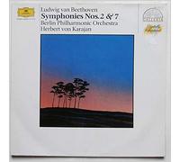 Herbert von Karajan und die Berliner Philharmoniker - Beethoven: Symphonien Nr. 2 D-dur op. 36 & Nr. 7 A-dur op. 92 [Vinyl LP] [Schallplatte]