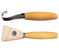 Herbertz 10IT7391846022718IT10 Morakniv Hook Knife 162 Double Edge Coltello da Intaglio con Fodero in Cuoio