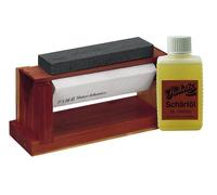 Herbertz Supporto in legno con 3 pietre per affilare, set 288415