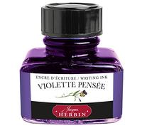 Herbin 13077T - Inchiostro per penna stilografica e roller, 30 ml, Viola del pensiero