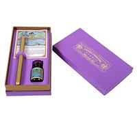 Herbin 27277T - Kit per la scrittura, include un portapenne dorato, un pennino Ecolière e un flacone di inchiostro 10 ml, colore Viola del pensiero