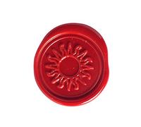 Herbin 45254T - Kit ceralacca tradizionale, include 2 bastoncini di cera con stoppino, un manico di legno, istruzioni e un sigillo ceralacca, simbolo sole