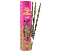 HERBIO - Incenso Bastoncini Naturali alla Rosa Ecologici Certificati, Artigianali Fatti a Mano, Lunga Durata (circa 75 min), 20gr