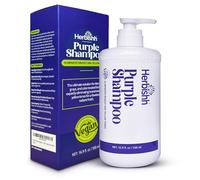 Herbishh Purple Shampoo for Blonde, Silver & Highlighted Hair, Eliminates Yellow & Brassy Undertones, Deep Cleansing Shampoo, Frizz Control & Color Protection, 100% Vegan 16.9 fl. Oz