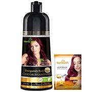 Herbishh Shampoo per capelli grigi - Shampoo naturale per tinture per capelli - Colora i capelli in pochi minuti - Colore di lunga durata - 500 ml - Colore dei capelli 3 in 1 - Senza ammoniaca