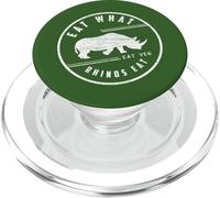 HERBIVORE Mangia ciò che i rinoceronti mangiano Veg Rinoceronte Vegan Inspired PopSockets PopGrip per MagSafe